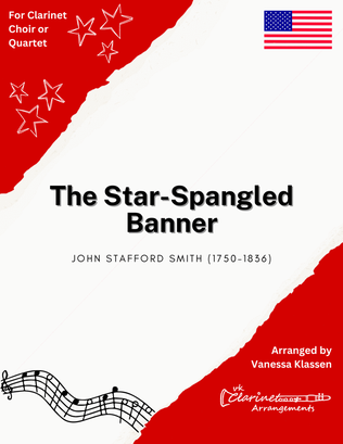 The Star-Spangled Banner for Clarinet Choir/Quartet