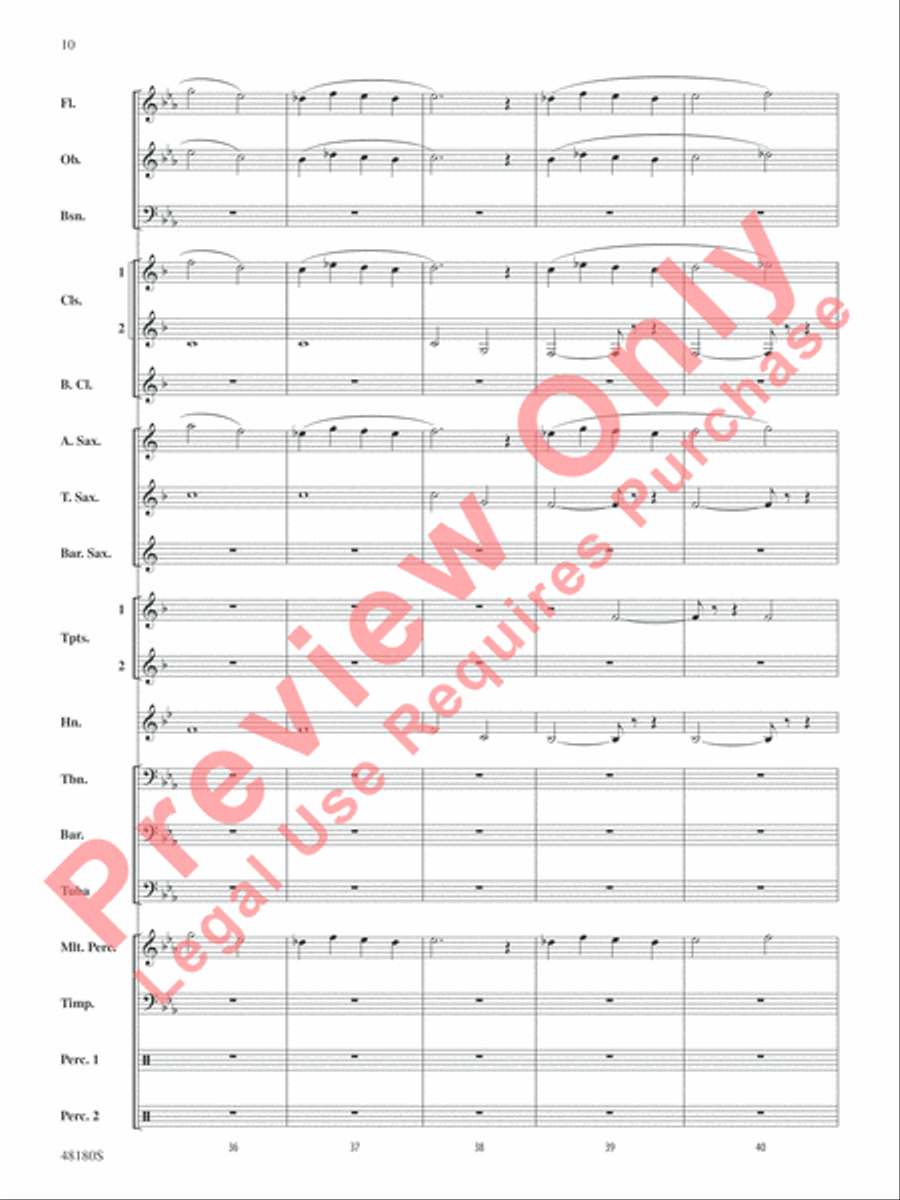 Astronomica Concert Band scores gallery preview page 11