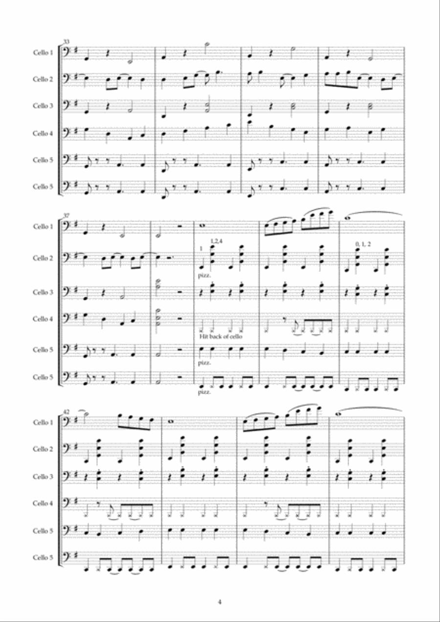 Andy Warhol Cello Solo scores gallery preview page 4