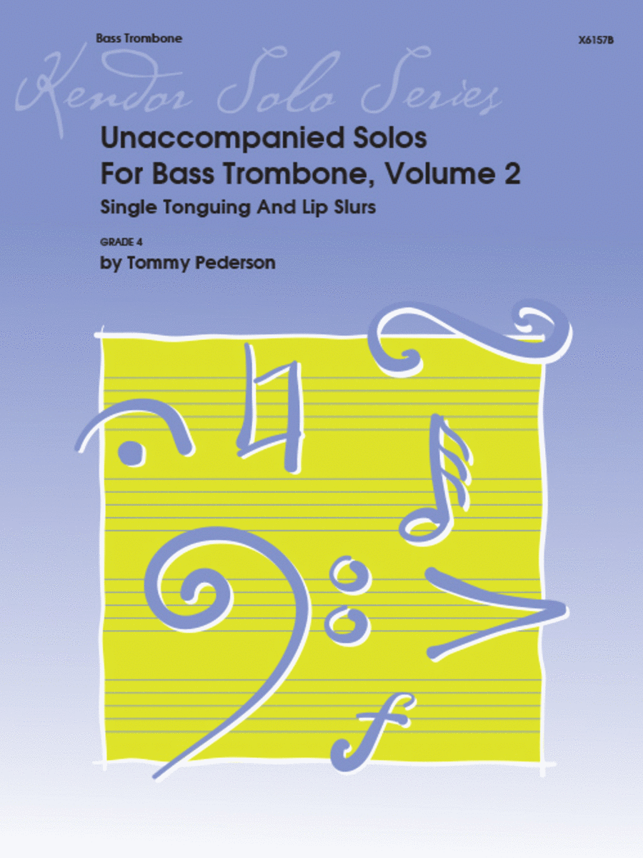 Unaccompanied Solos For Bass Trombone, Volume 2 Trombone scores gallery preview page 1