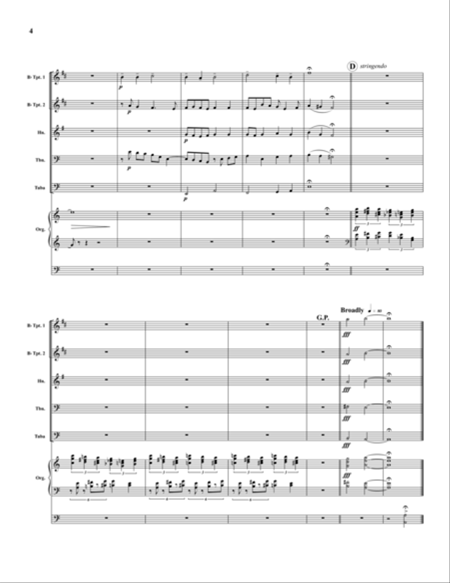 O Sons and Daughters O Sons and Daughters Organ scores gallery preview page 4