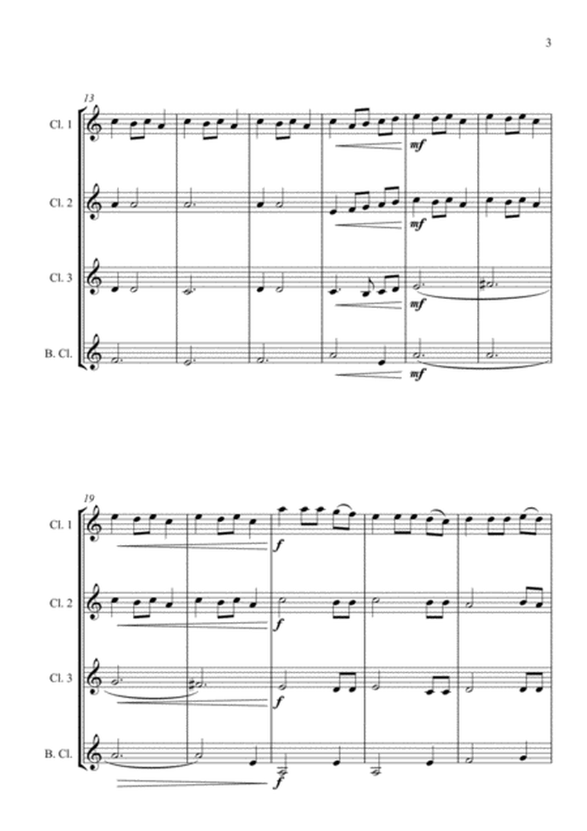Fantasia on the Ukrainian Bell Carol - for Clarinet Quartet image number null