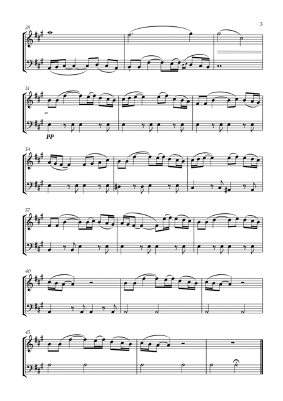 Polovtsian Dance (from Prince Igor) (for Flute and Bassoon) Bassoon scores gallery preview page 3
