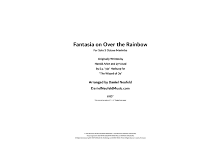 Over The Rainbow Marimba scores gallery preview page 2
