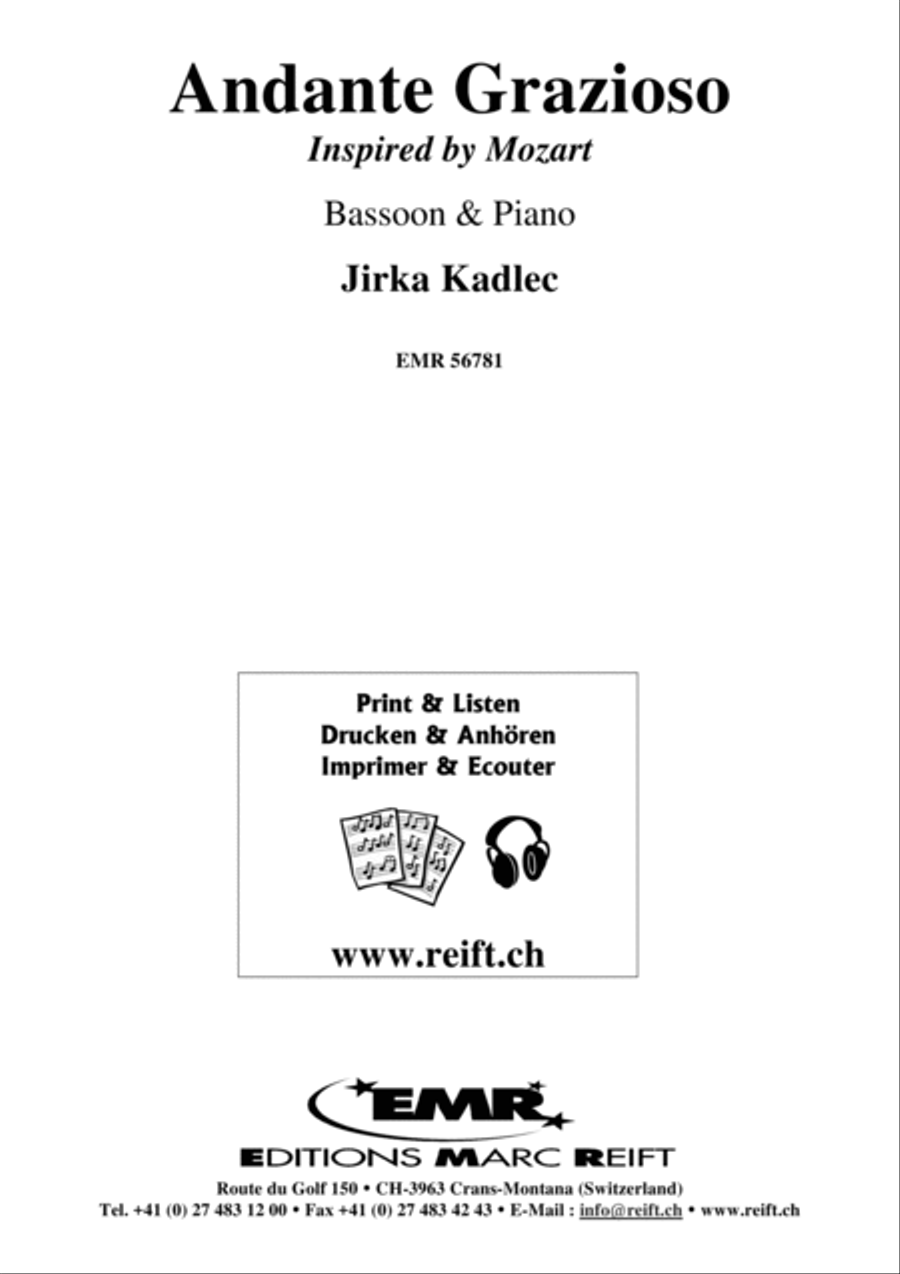 Andante Grazioso Bassoon Solo scores gallery preview page 2