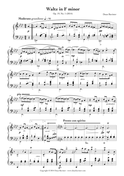 2 Waltzes for Piano (Opus 19) image number null