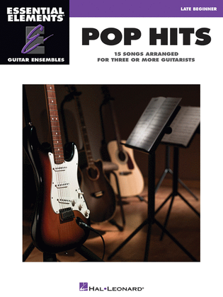 Book cover for Pop Hits – 15 Songs Arranged for Three or More Guitarists