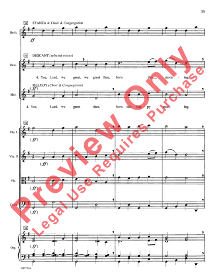 A Festival of Lessons and Carols Choir scores gallery preview page 36