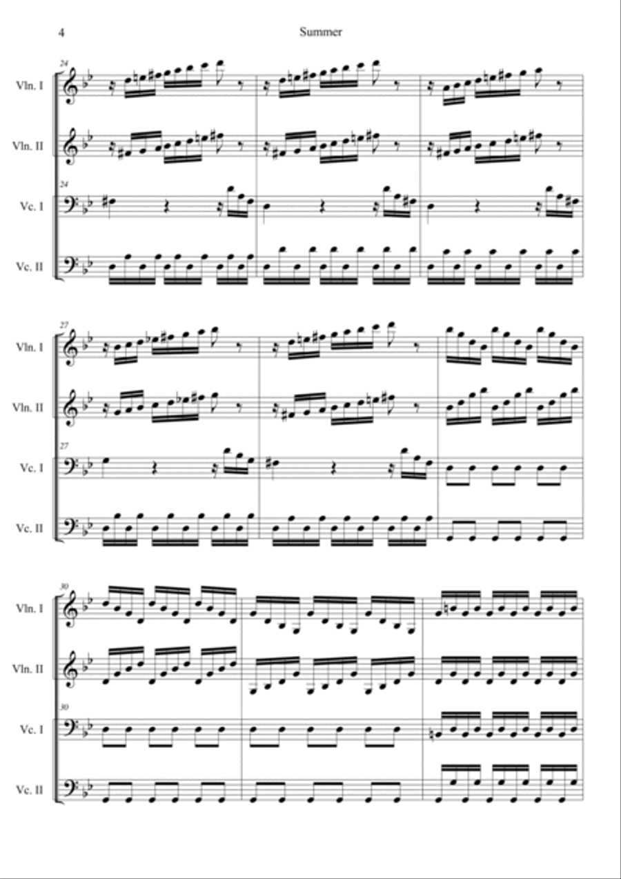 The Four Seasons: Summer 3rd Movement 