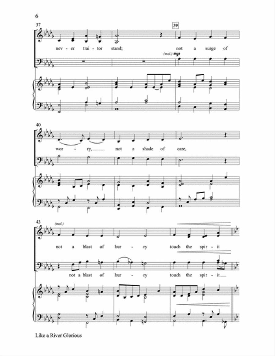 Like a River Glorious Like a River Glorious 4-Part scores gallery preview page 6
