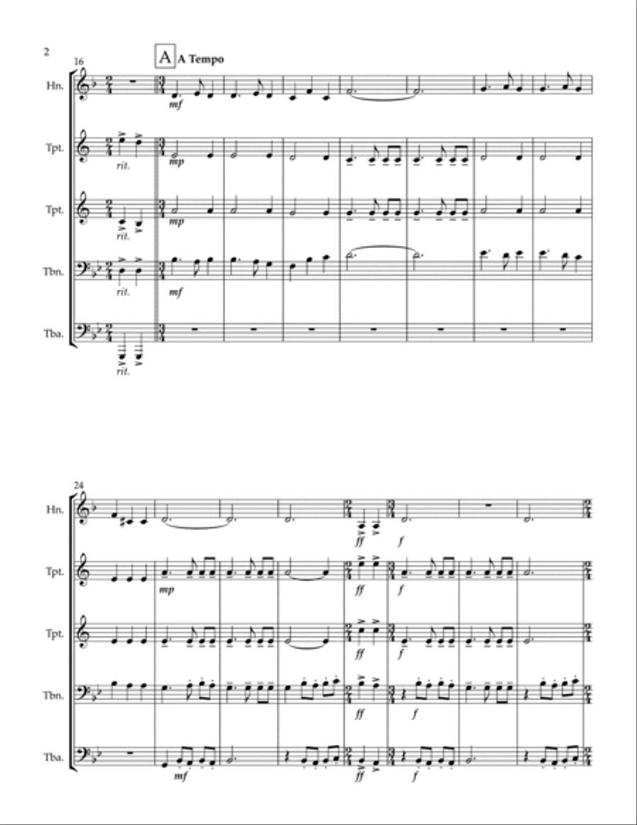 The Book Of Boba Fett Main Title Theme Brass Ensemble scores gallery preview page 2