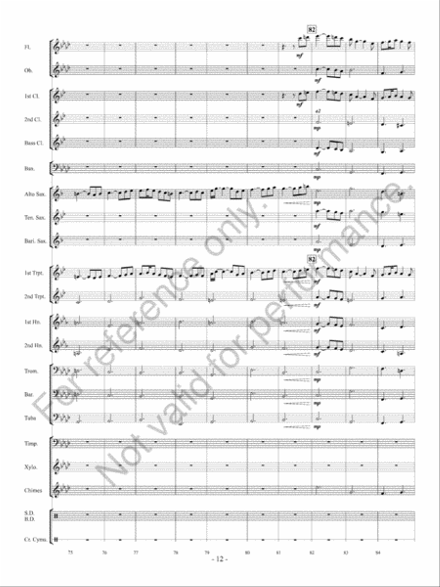 Shipshape And Bristol Fashion Concert Band scores gallery preview page 13