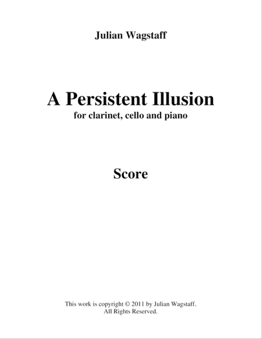 A Persistent Illusion (for piano trio) - score Small Ensemble scores gallery preview page 3