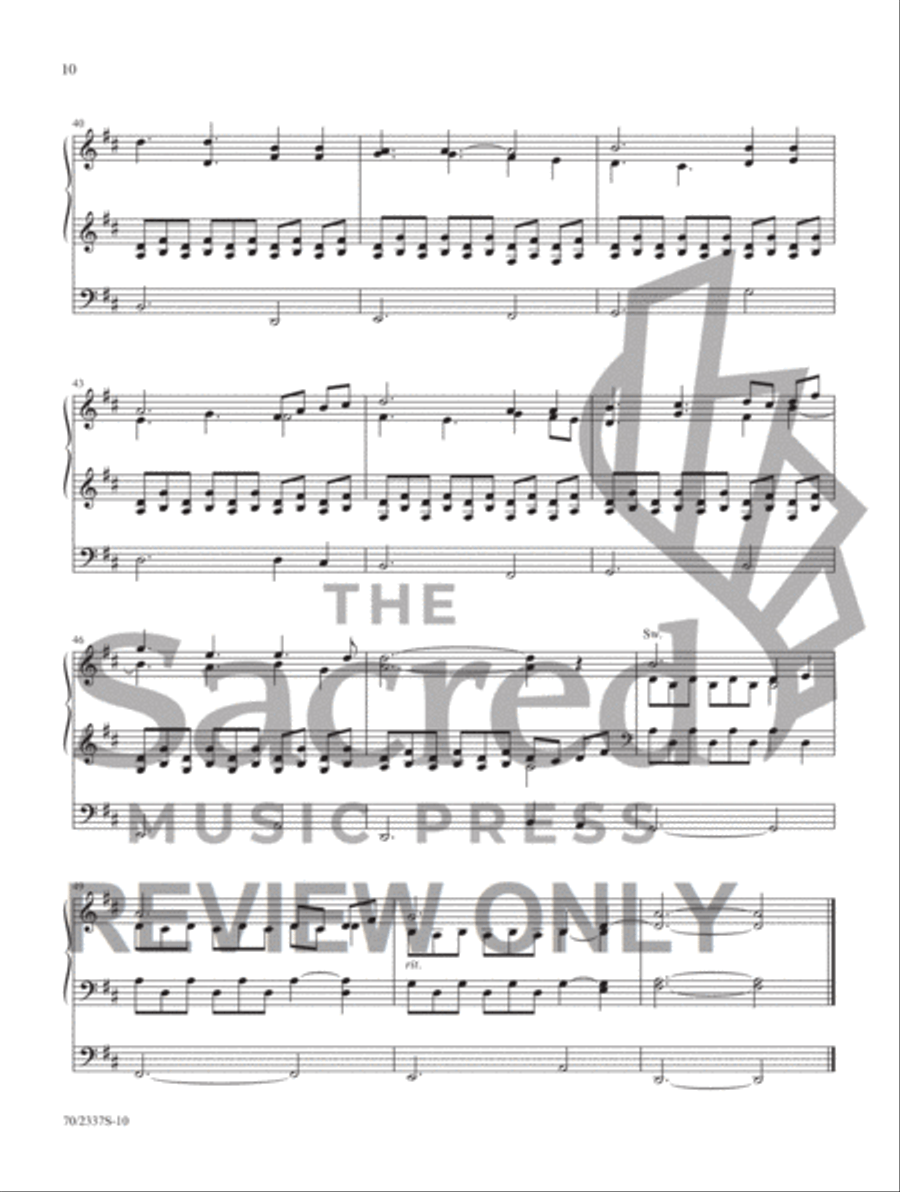 My Song Is Love Unknown My Song Is Love Unknown Organ Solo scores gallery preview page 7