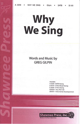 Book cover for Why We Sing