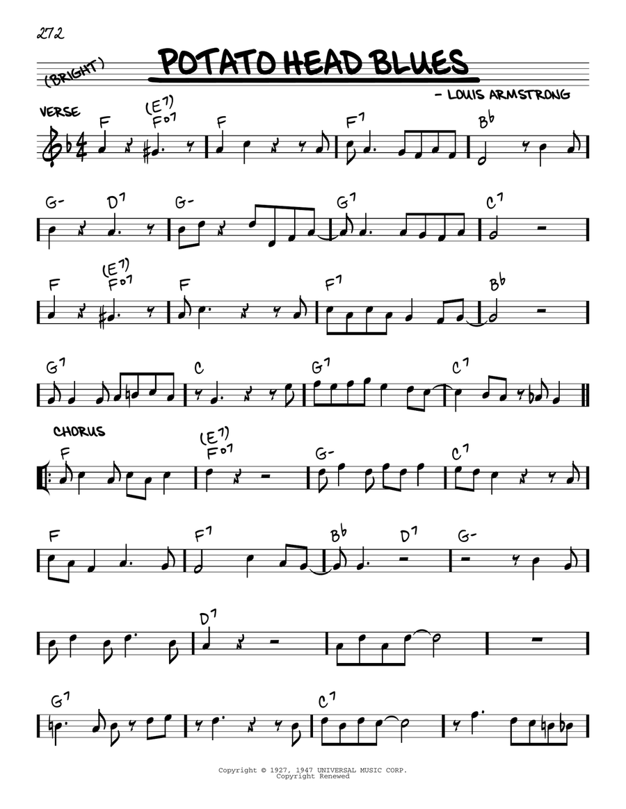 Potato Head Blues (arr. Robert Rawlins) Voice scores gallery preview page 1