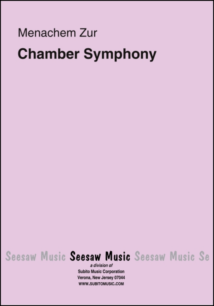 Chamber Symphony in Two Movements
