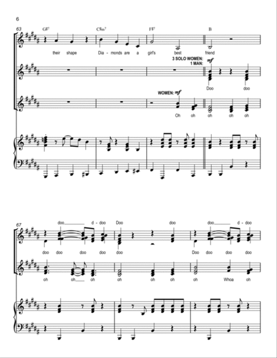 The Sparkling Diamond Choir scores gallery preview page 6