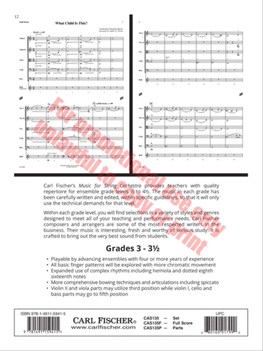 Tempo di Minuetto String Orchestra scores gallery preview page 13