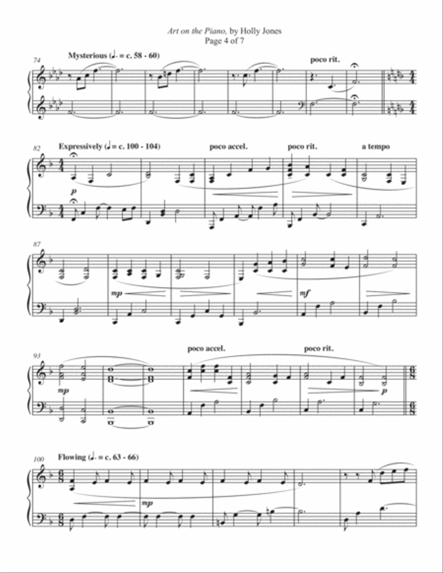 Art on the Piano Piano Solo scores gallery preview page 4