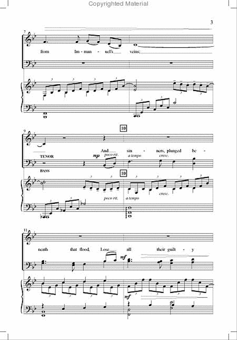 There Is a Fountain 4-Part scores gallery preview page 3