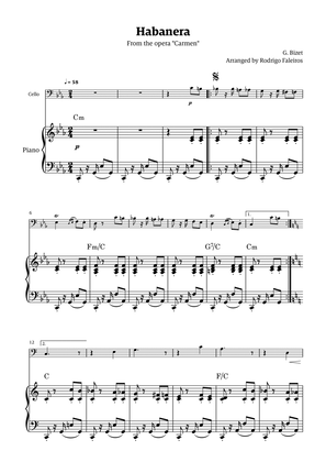 Habanera (for solo cello w/ piano accompaniment)
