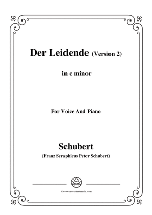 Book cover for Schubert-Der Leidende (The Sufferer,Version 2),D.432,in c minor,for Voice&Piano
