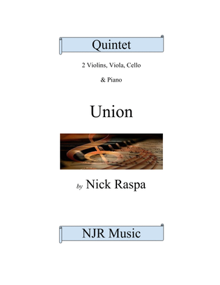 Book cover for Union - Piano Quintet (piano + string quartet)