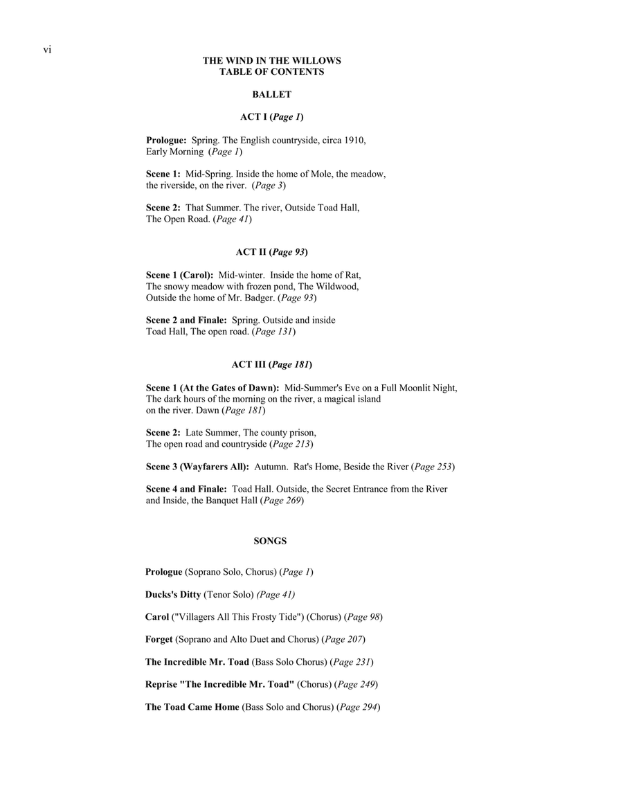 The Wind in the Willows, A Ballet Pantomime in Three Acts Full Score 4-Part scores gallery preview page 6