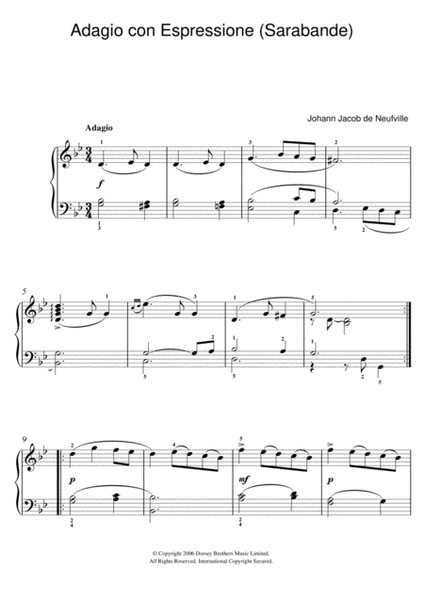 Adagio Con Espressione (Sarabande)