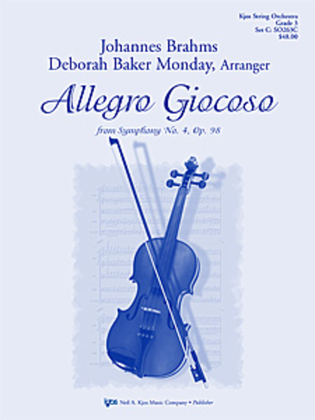 Book cover for Allegro Giocoso from Symphony No. 4 (Brahms)
