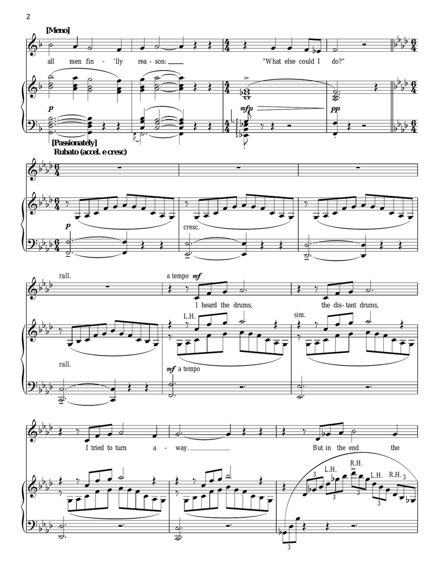 Meditation II Meditation II Piano, Vocal scores gallery preview page 2