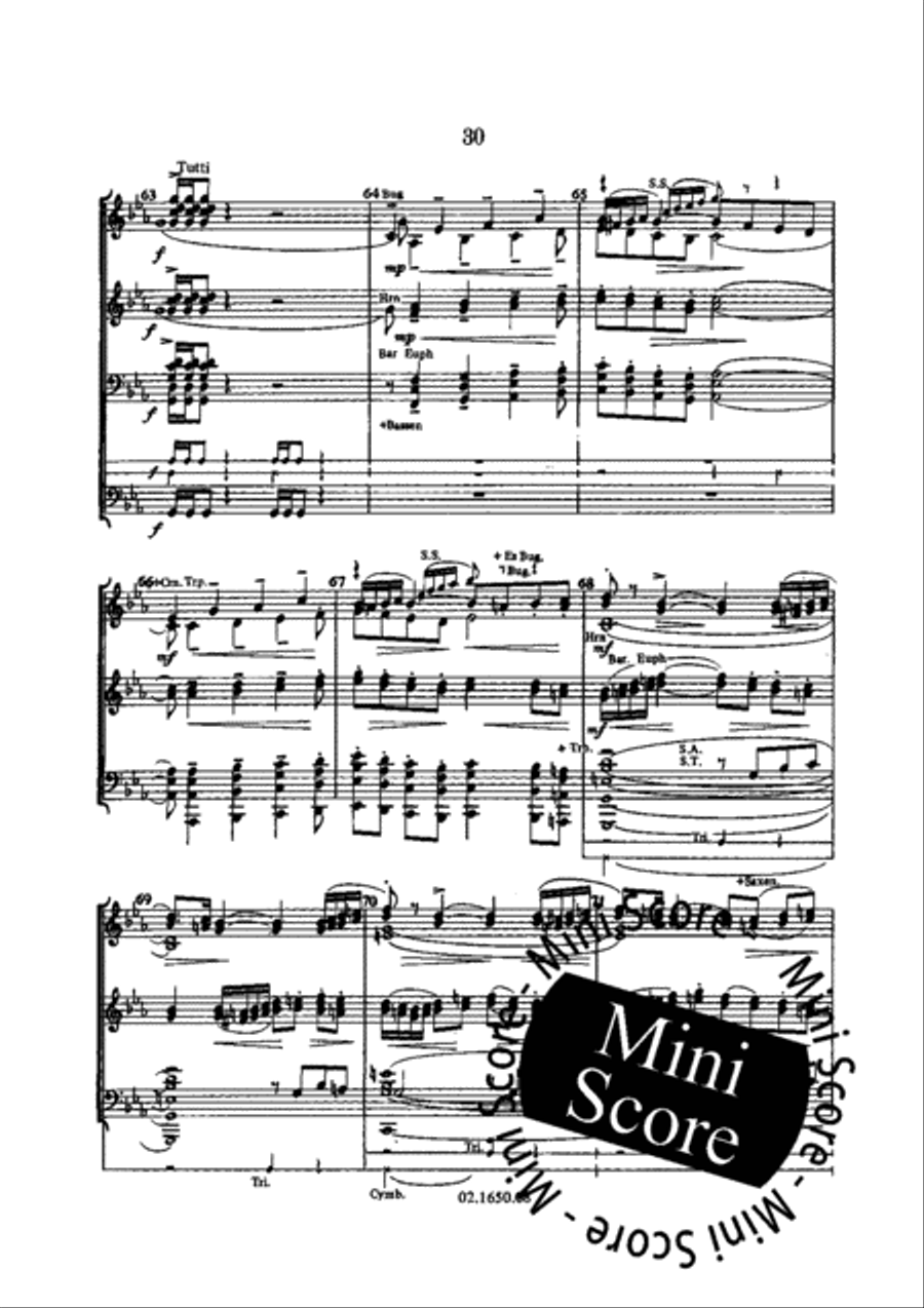 Concertsuite voor Fanfare Concert Band scores gallery preview page 34