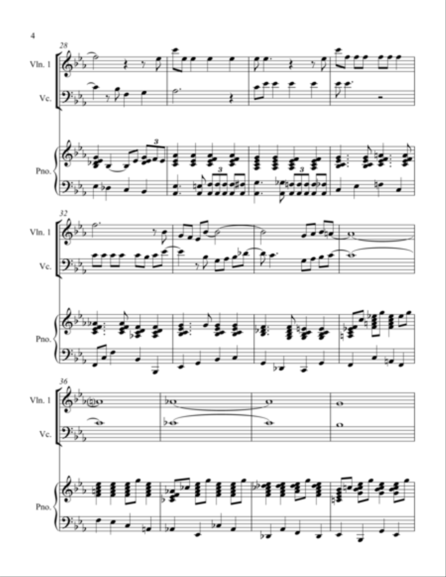Baby, It's Cold Outside Baby, It's Cold Outside Piano Trio scores gallery preview page 4