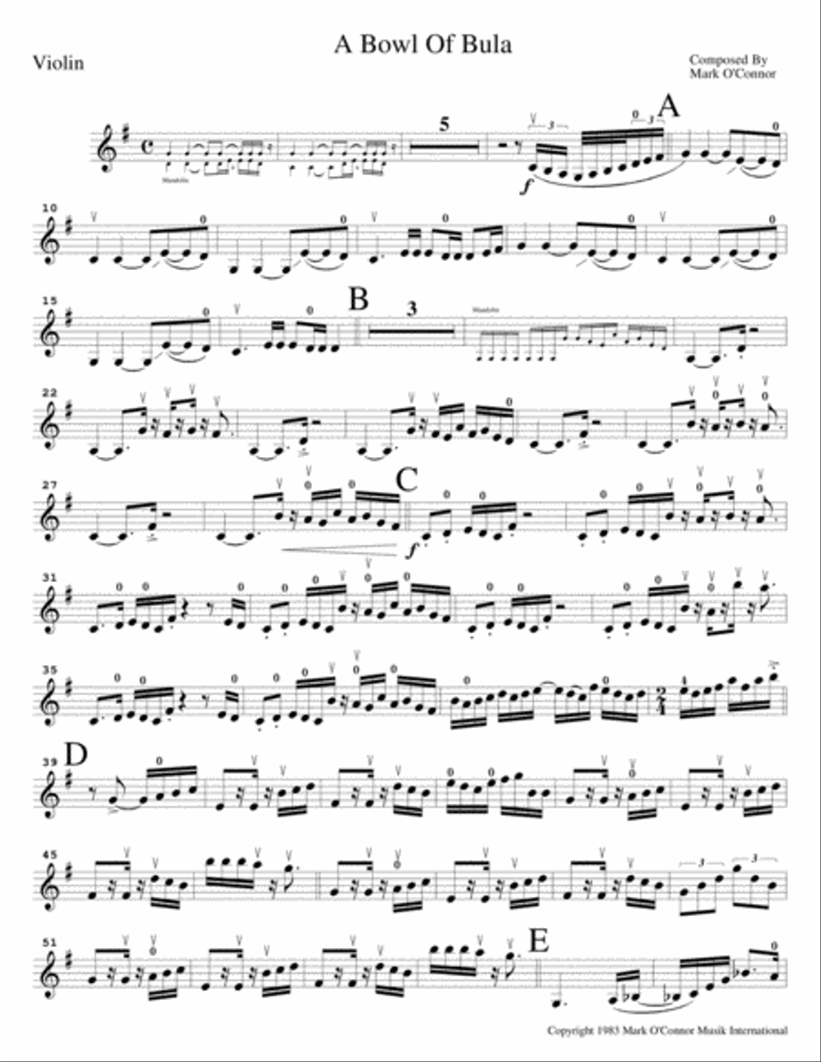 Thirty-Year Retrospective Collection (Violin Part – violin, mandolin, guitar, bass) Small Ensemble scores gallery preview page 4