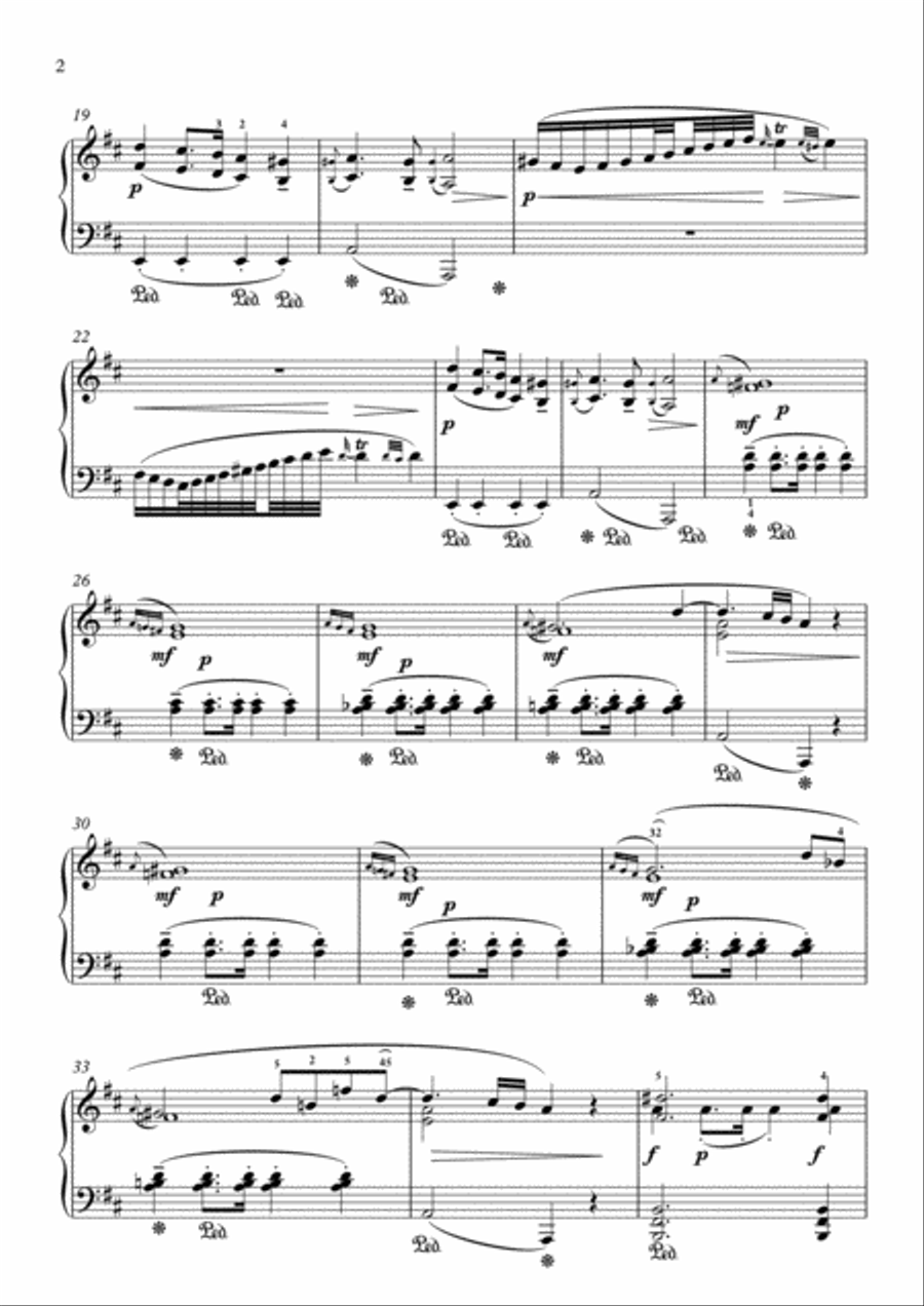 Scarlatti-Sonata in D-Major L.206 K.490(piano) Piano Solo scores gallery preview page 3
