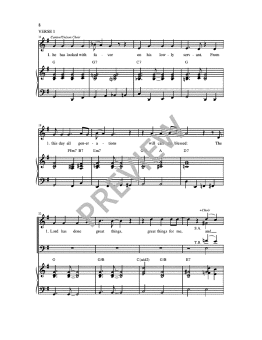 Three Canticles in Gospel Style 4-Part scores gallery preview page 16