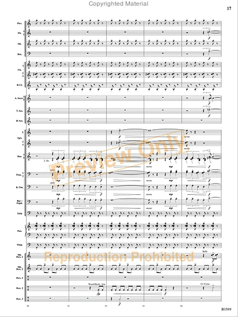 Pulse Concert Band scores gallery preview page 18