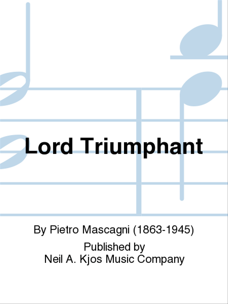 Lord Triumphant 4-Part scores gallery preview page 1