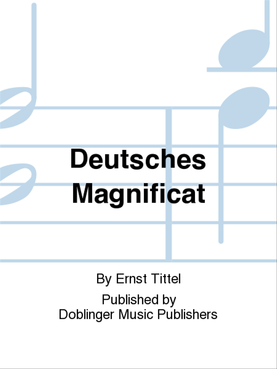 Deutsches Magnifikat 4-Part scores gallery preview page 1