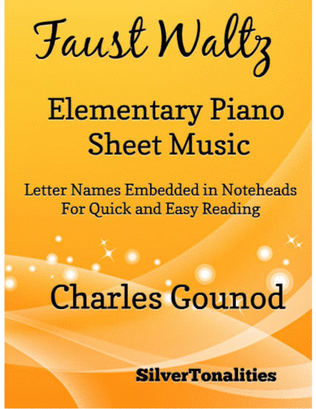 Faust Waltz Elementary Piano Sheet Music