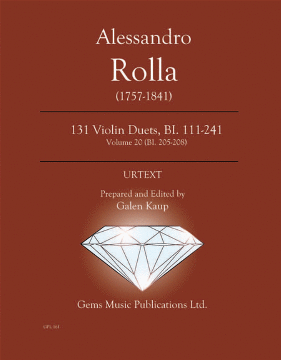 131 Violin Duets, BI. 111-241 Volume 24 (BI. 205-208) String Duet scores gallery preview page 1