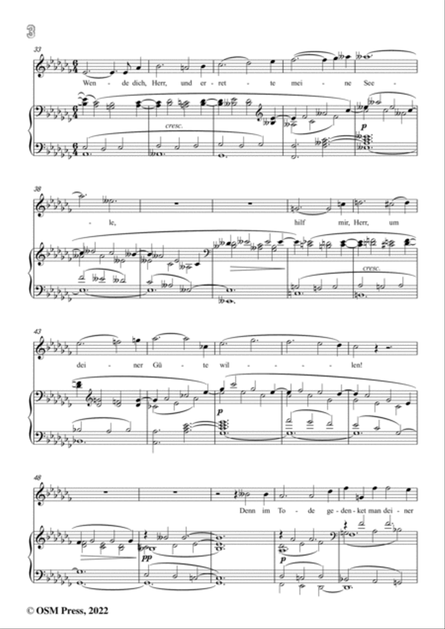 Jenner-Der 6,Psalm,in a flat minor,Op.9 No.2 Voice scores gallery preview page 4