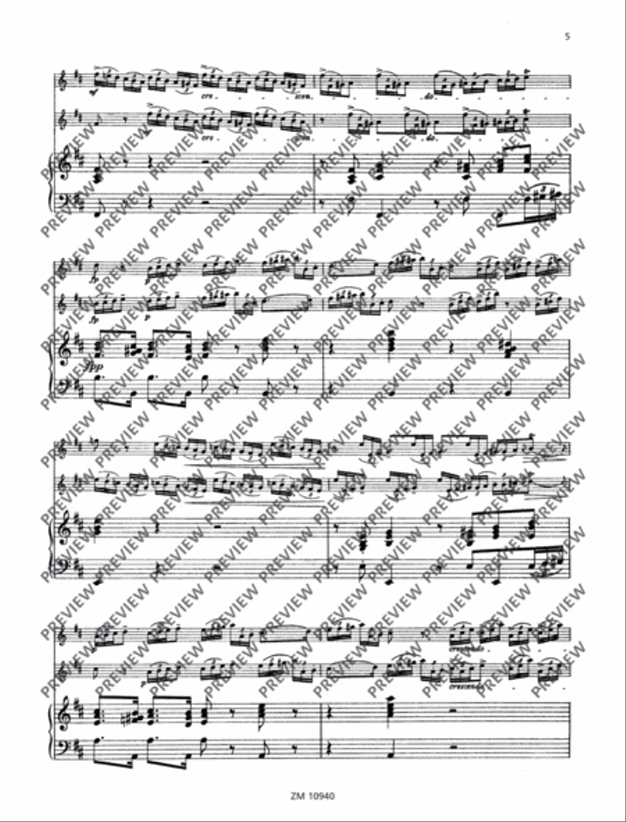 Sonata D major Sonata D major Flute Duet scores gallery preview page 6