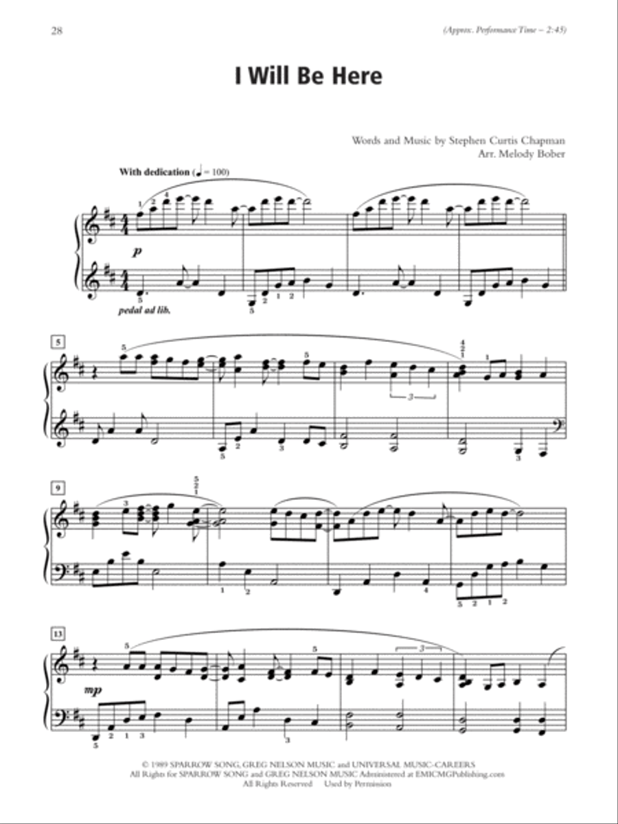 A Call to Praise Piano Solo scores gallery preview page 5