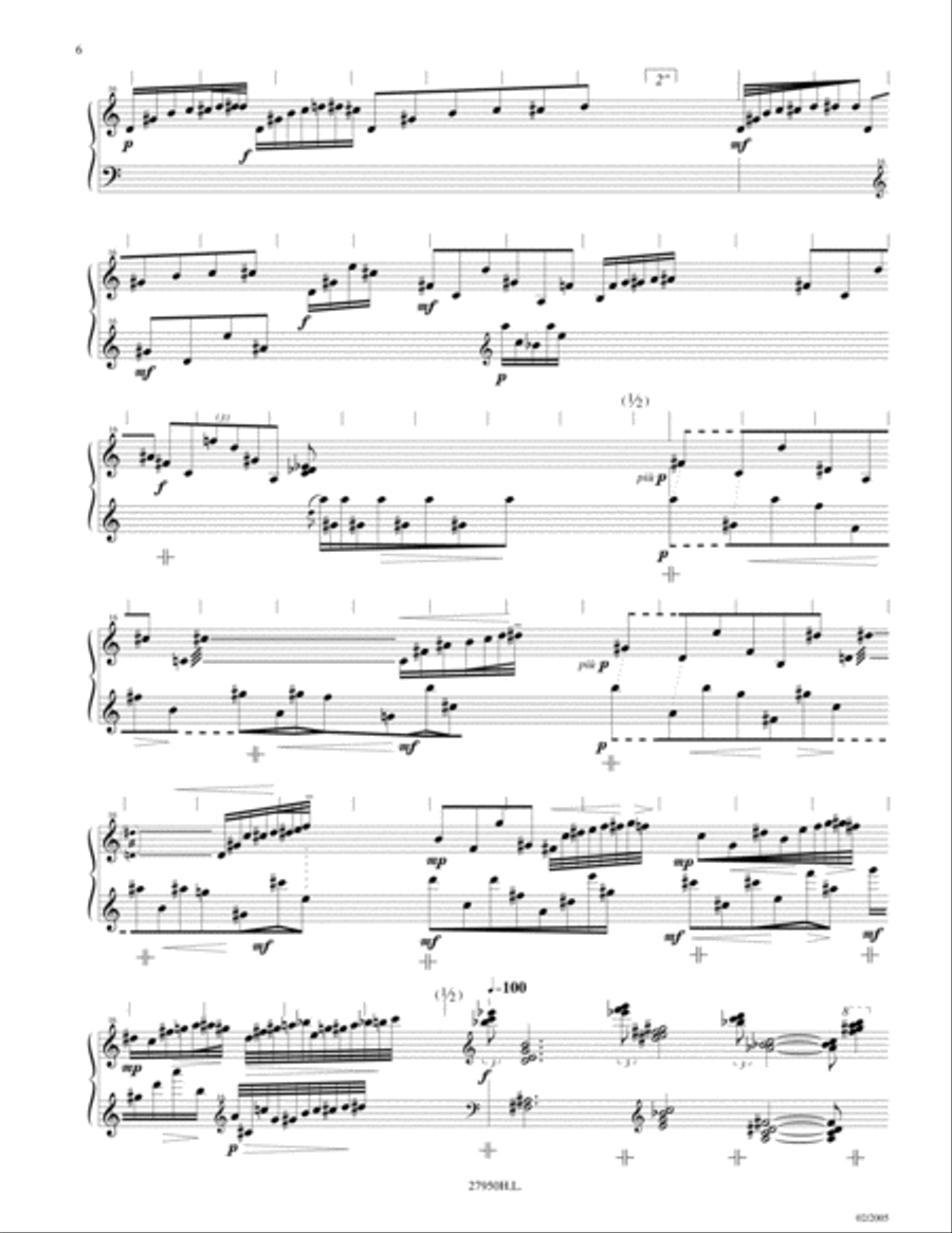 Les Travaux Et Les Jours Piano Solo scores gallery preview page 7