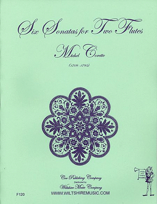 Book cover for Six Sonatas for Two Flutes