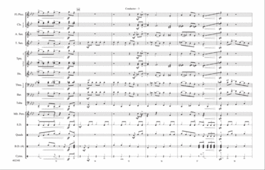 Minnie the Moocher: Score Marching Band scores gallery preview page 3