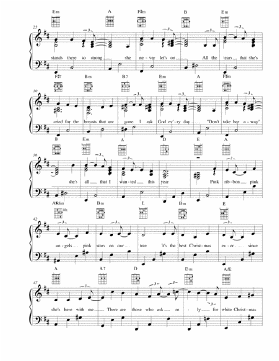 Pink Christmas Voice scores gallery preview page 2