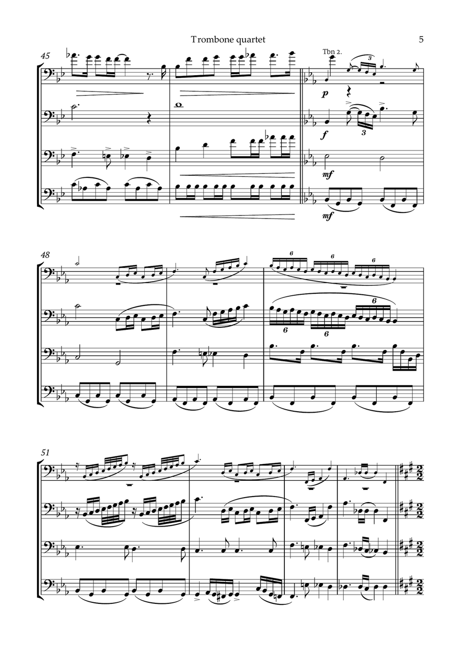 Bohemian Rhapsody Trombone Solo scores gallery preview page 6